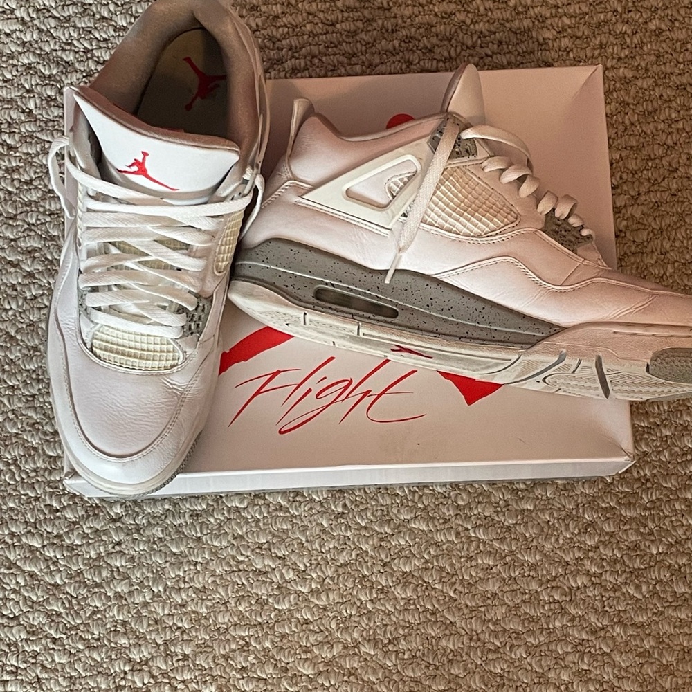 Nike White Sneakers with Retro Design